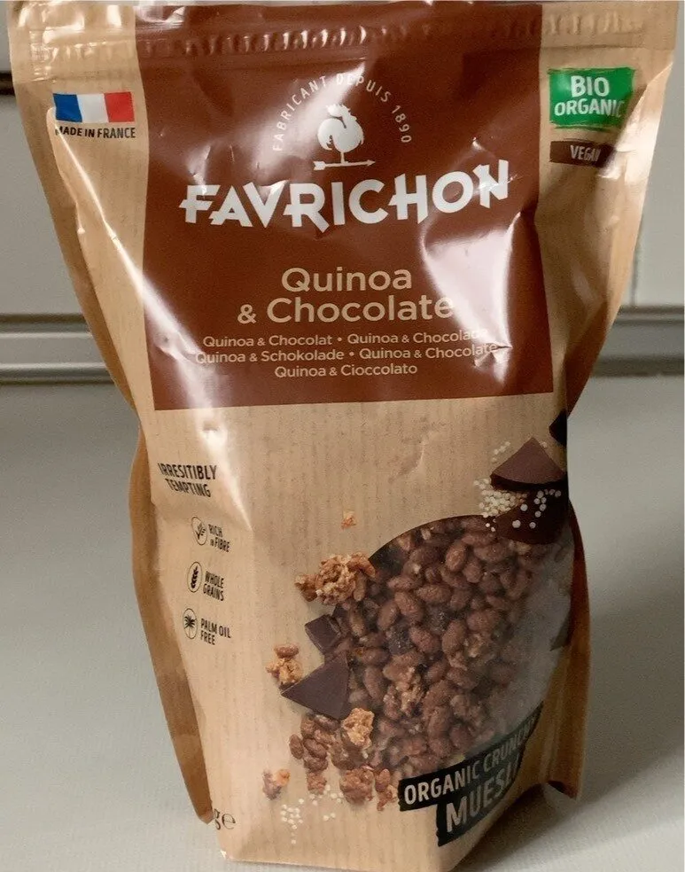 Quinoa & Chocolate organic crunchy muesli