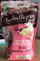 Muesli bio croustillant fraise - banane - vanille