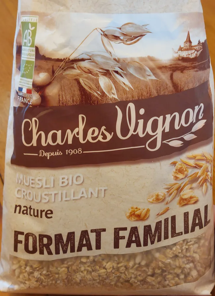 Muesli bio croustillant nature