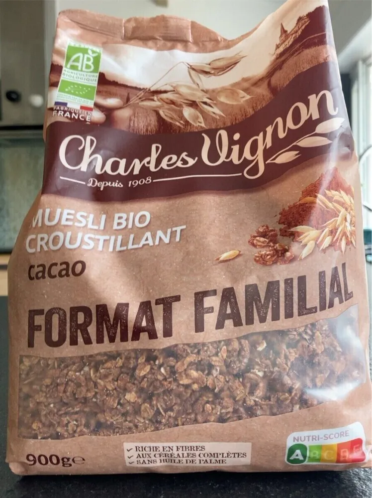 Muesli croustillant cacao