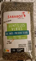 LENTILLES VERTES DE NOS PRODUCTEURS