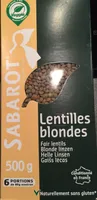 500G Lentilles Blondes Sabarot