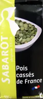 Pois cassés de France Sabarot