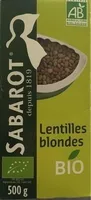 Lentilles Blondes Bio - 500G