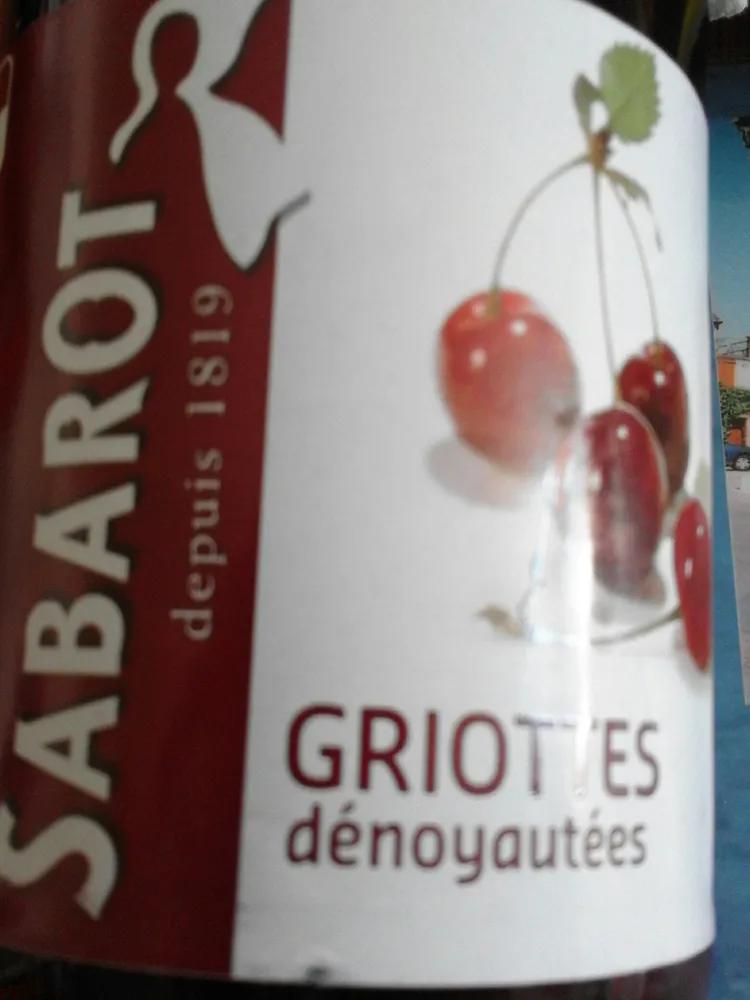Griottes Dénoyautées Bocal 37cl.