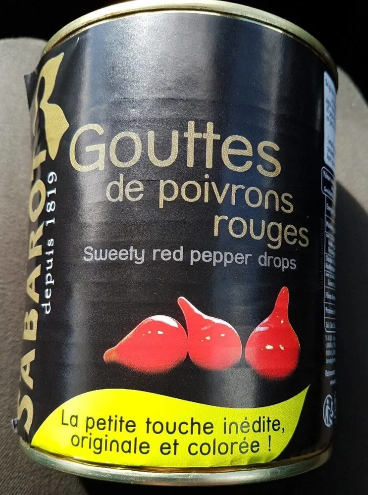 Gouttes de poivrons rouges
