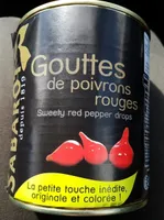 Gouttes de poivrons rouges