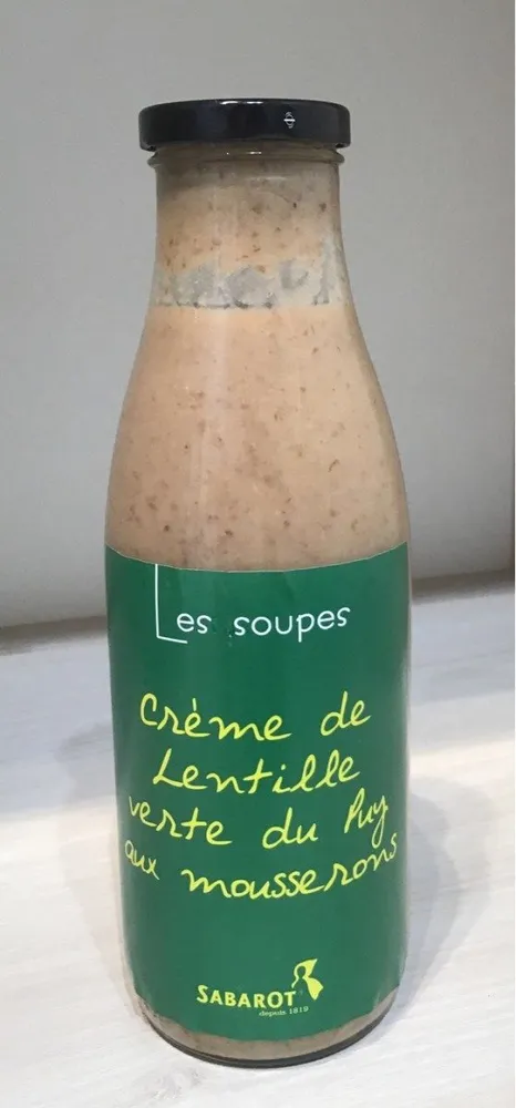 Creme lentille verte du PUy aux mousserons