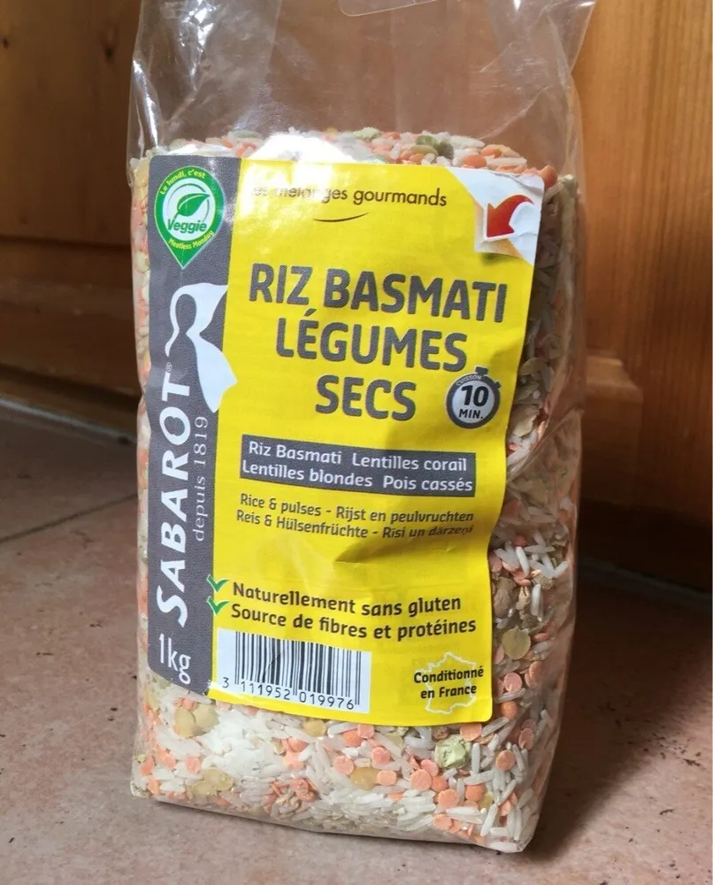 Mélange riz et légumes secs