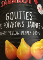 Gouttes de poivrons jaunes