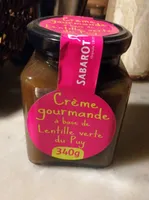 Crème gourmande à base de lentille verte du Puy