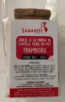 Sablés à la farine de lentille verte du puy Framboise