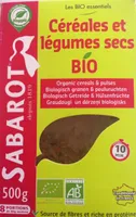 Cereales et legumes secs