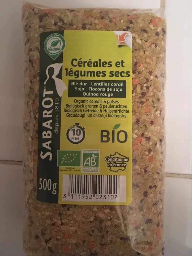 Céréales et légumes secs