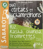 Duo céréales et champignons