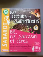 Blé, riz, sarrasin et cèpes