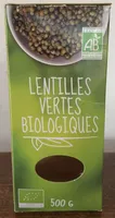 Lentilles vertes biologiques
