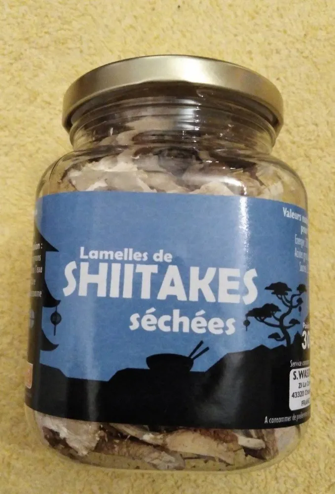Lamelles de shiitakés