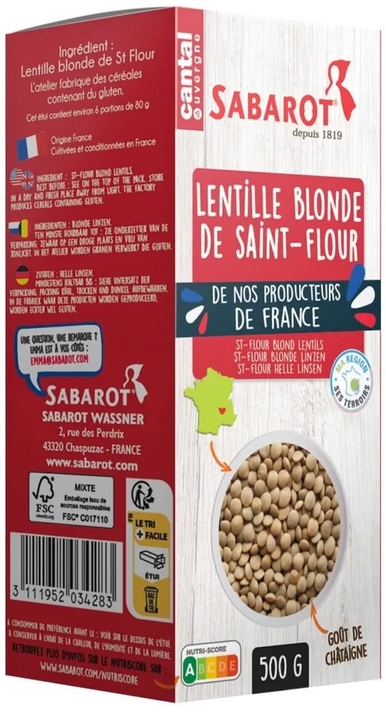 Lentilles blondes de Saint-Flour