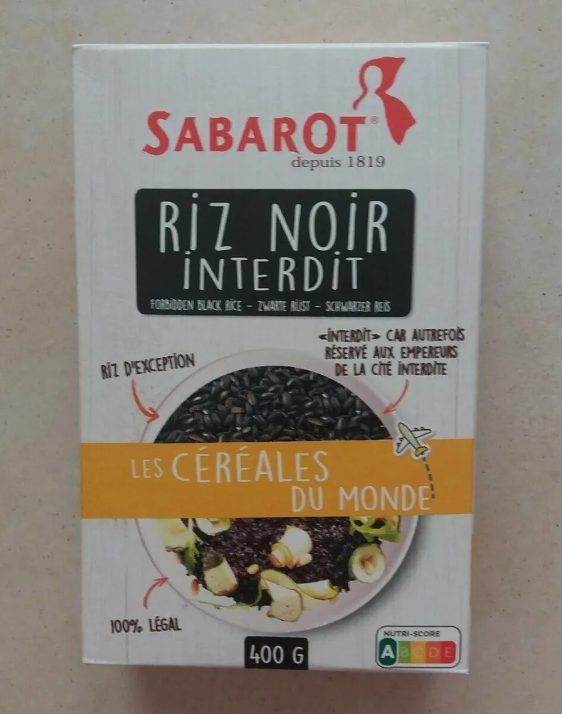 Riz noir interdit