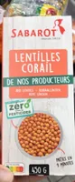 Lentilles corail