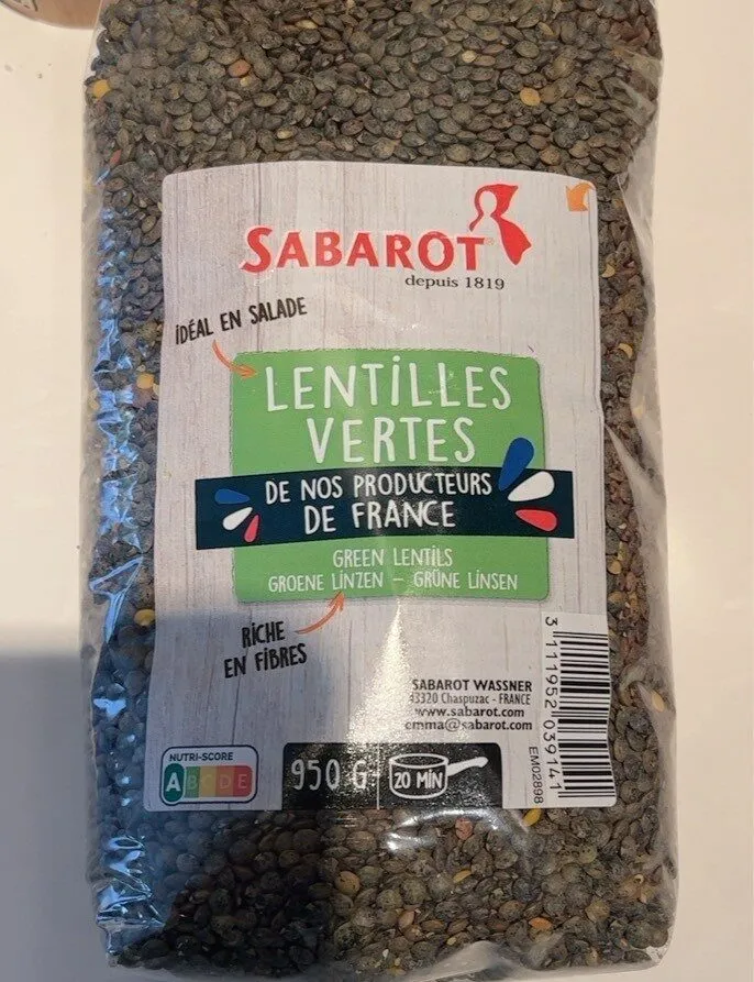 Lentilles vertes