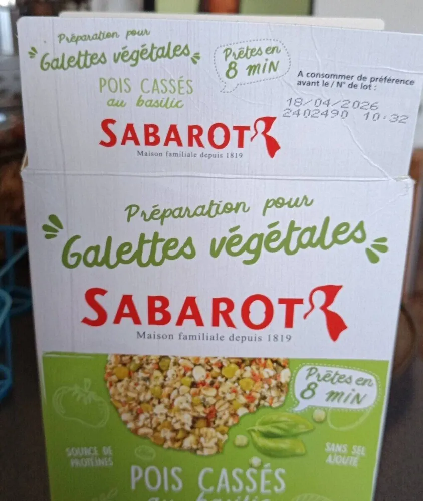 Galettes végétales