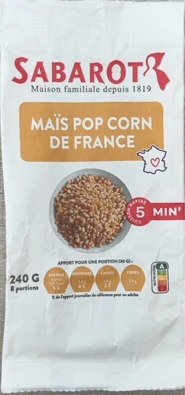 Maïs Pop Corn de France