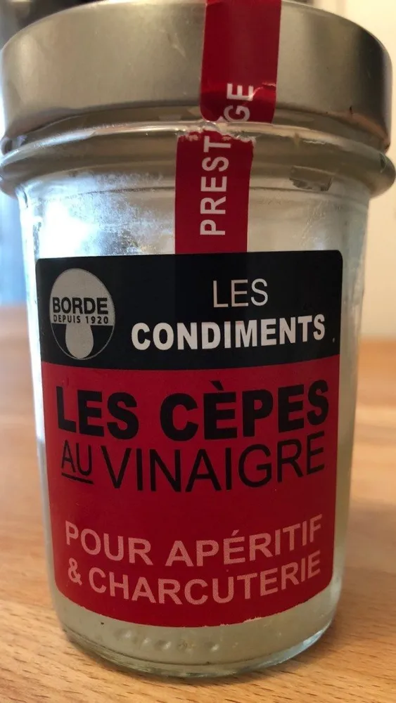 Les cèpes au vinaigre