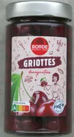 Griottes dénoyautées au sirop léger