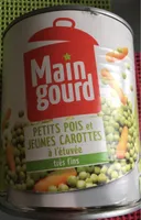 Petits pois et jeunes carottes