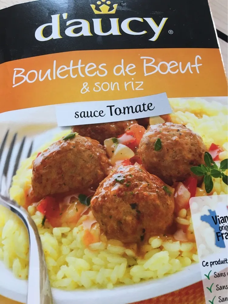 Boulette de boeuf et son riz
