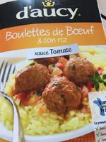 Boulette de boeuf et son riz