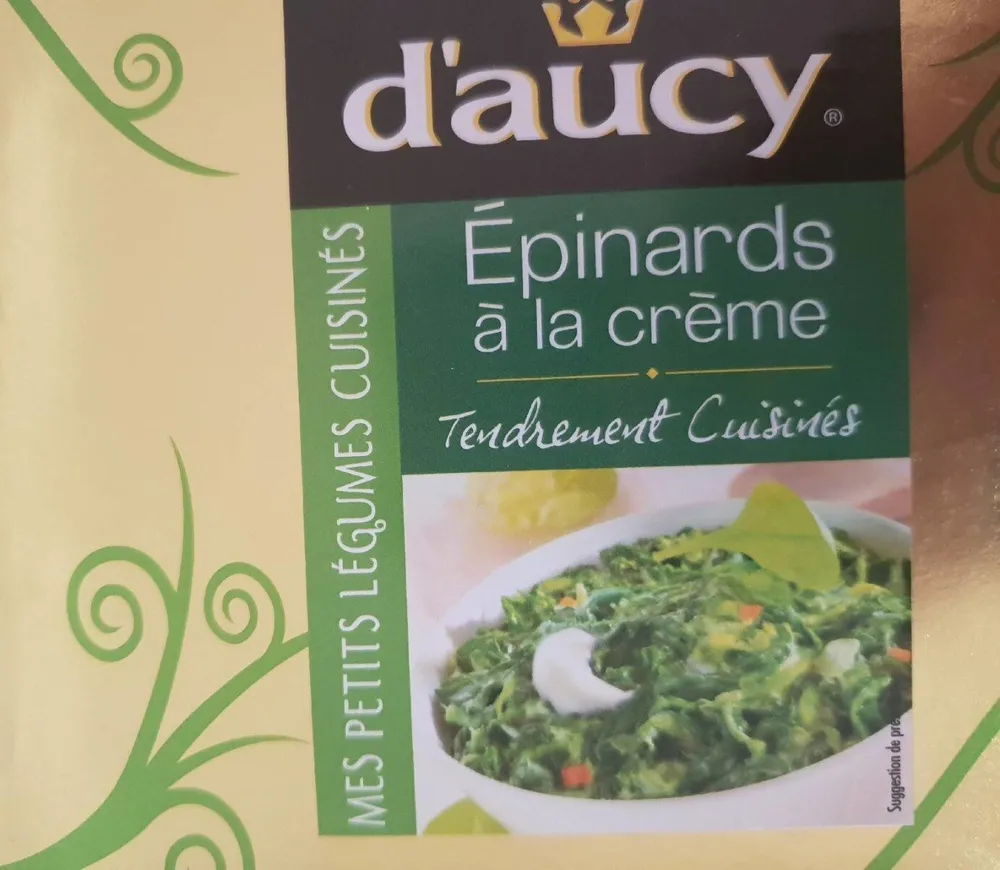 Épinards à la crème D'aucy