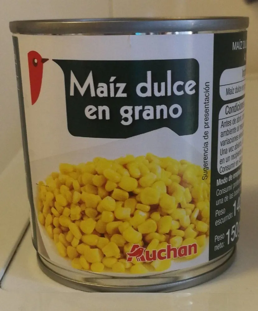 Maíz dulce en grano