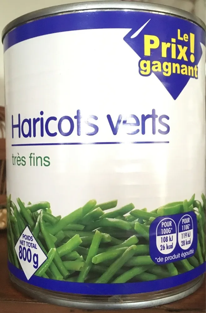 Haricots verts très fins
