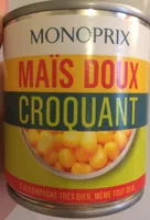 Maïs doux croquant