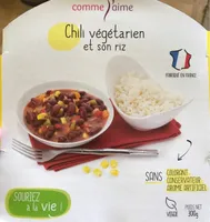 Chili végétarien et son riz