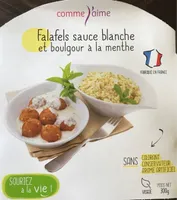 Falafels sauce blanche et boulgour à la menthe