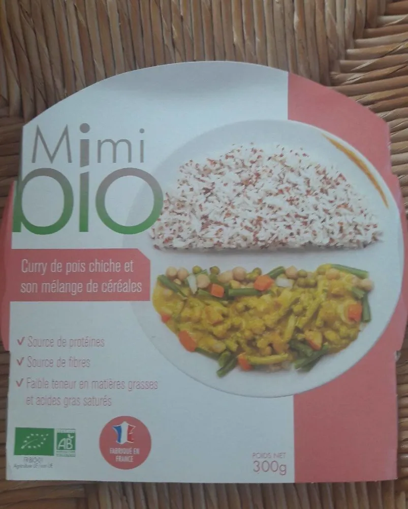 Curry de pois chiche et son mélange de céréales
