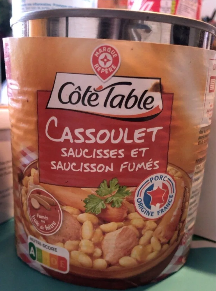 Cassoulet saucisse et saucisson fumés