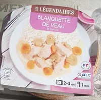 Blanquette de veau et son riz