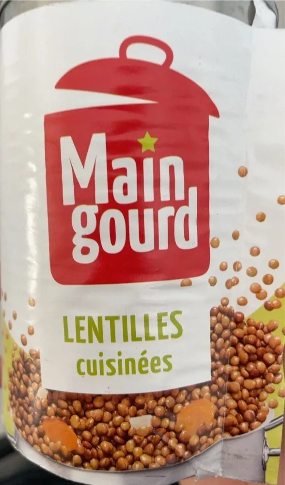 Lentilles cuisinées