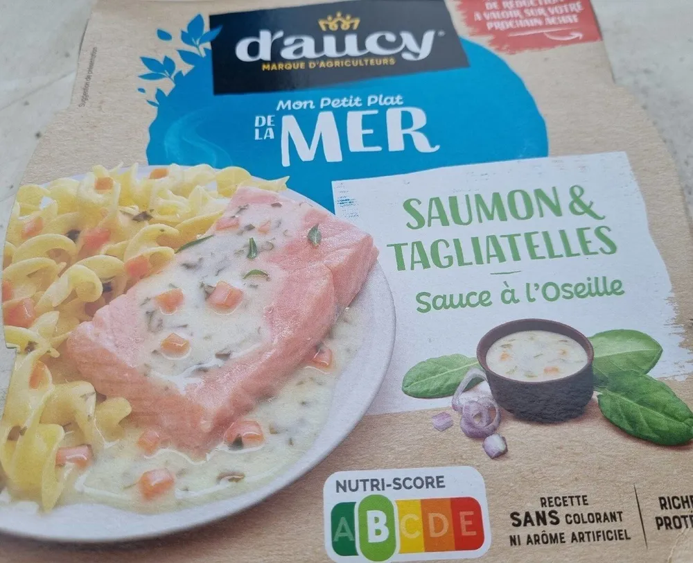 Saumon et tagliatelles sauce à l'oseille