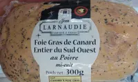 Foie gras de canard entier du Sud-Ouest au poivre mi-cuit