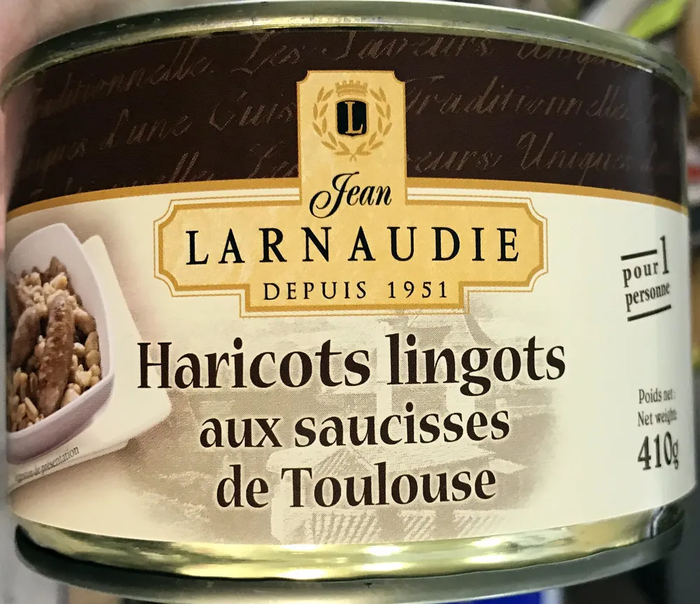 Haricots lingots aux saucisses de Toulouse