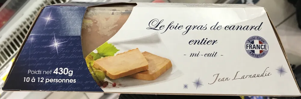 Le Foie Gras de Canard entier mi-cuit