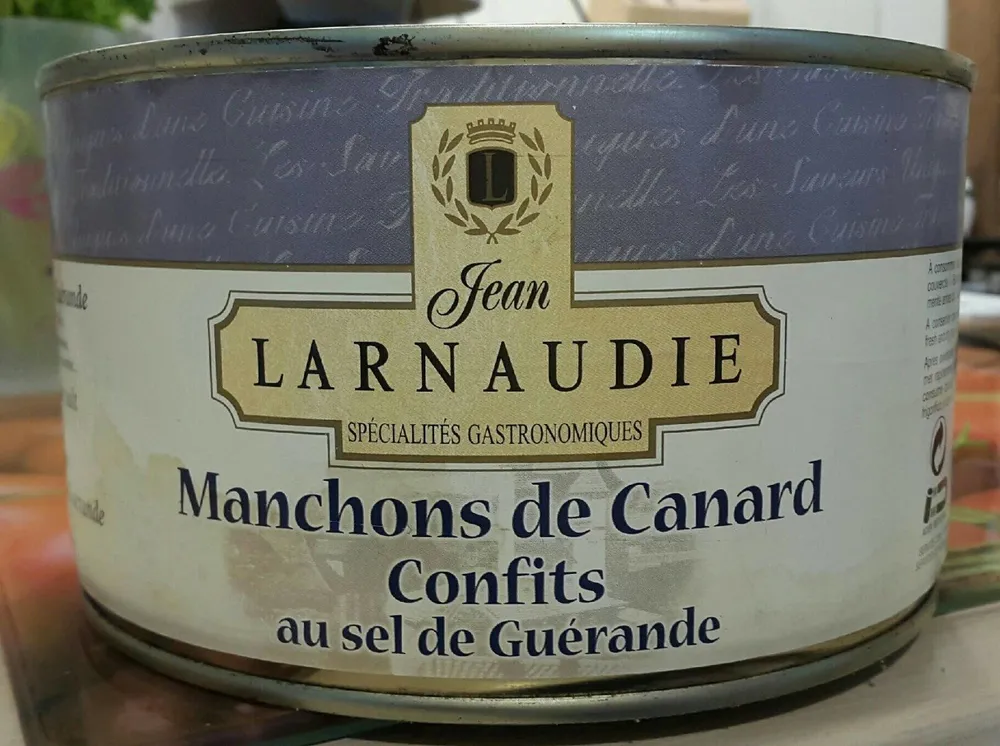 Manchons de canard confits au sel de Guérande