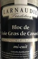 Bloc de foie gras de canard