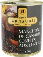 Manchons de canard aux lentilles